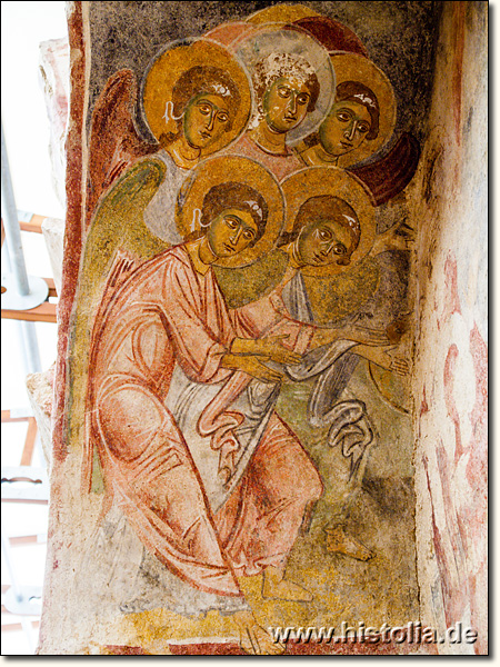 Myra-Nikolaus-Kirche in Lykien - Wandbemalung im südlichen Seitenschiff der Basilika