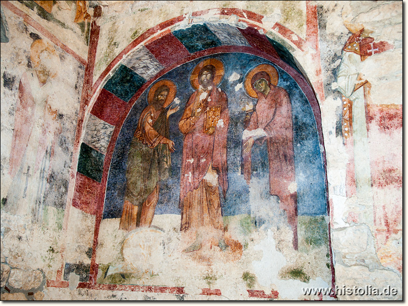 Myra-Nikolaus-Kirche in Lykien - Wandbemalung in der Basilika