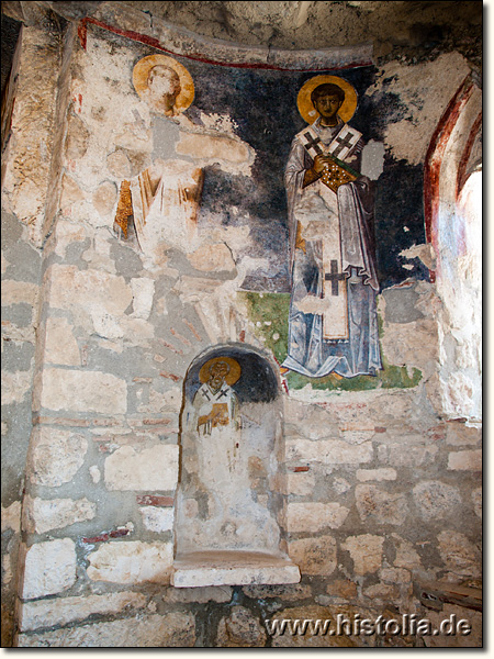 Myra-Nikolaus-Kirche in Lykien - Wandbemalung in der Basilika