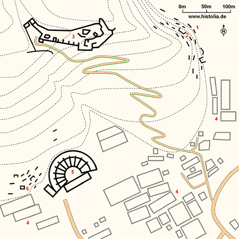 Gebietskarte von Myra in Lykien