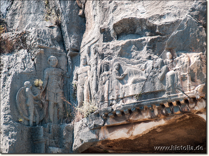 Myra in Lykien - Relief in der See-Nekropole