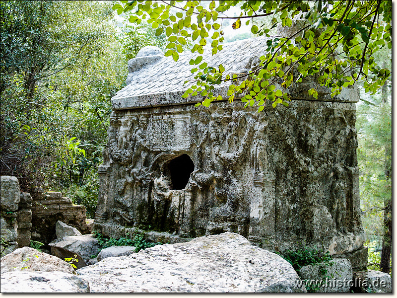 Olympos in Lykien - Sarkophag des Alkestis in der Süd-Nekropole