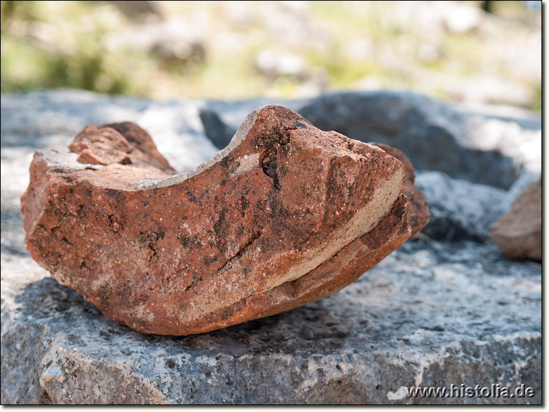 Patara-Delikkemer in Lykien - Segment eines Ton-Rohres