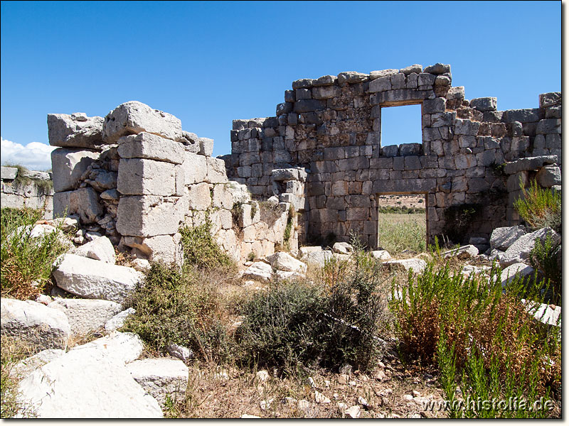 Patara in Lykien - Innenansicht des Granariums auf der Westseite des Hafens von Patara