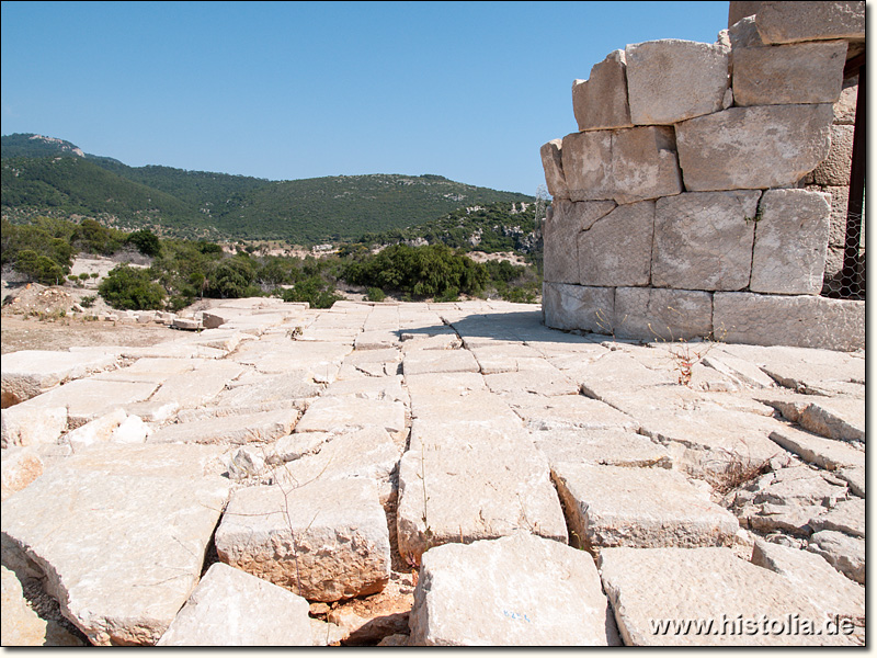 Patara in Lykien - Platform und Fundament des Leuchtturms von Patara