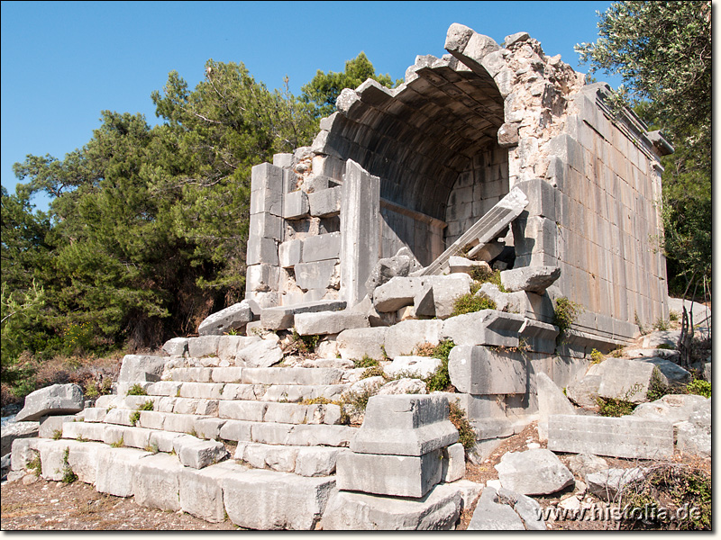 Patara in Lykien - Tempel am Nordende von Patara