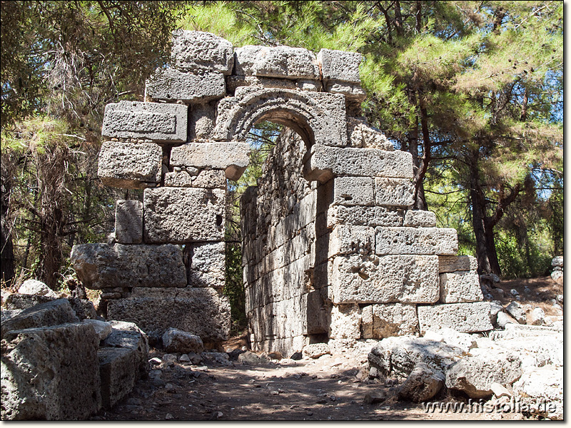 Phaselis in Lykien - Geschäftshaus an der Agora des Domitian