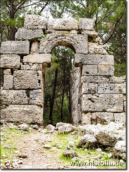 Phaselis in Lykien - Geschäftshaus an der Agora des Domitian