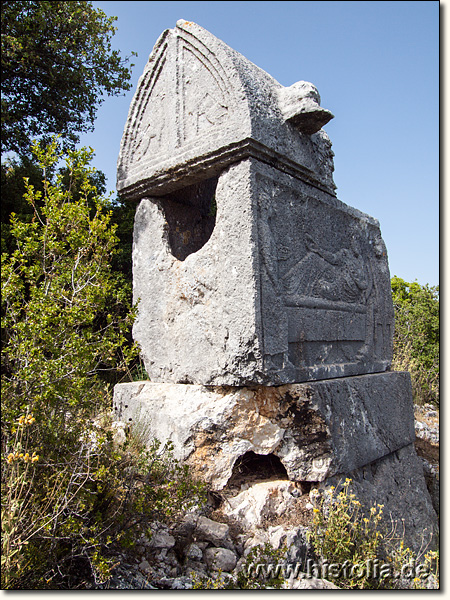 Phellos in Lykien - Sarkophag in der Ost-Nekropole von Phellos