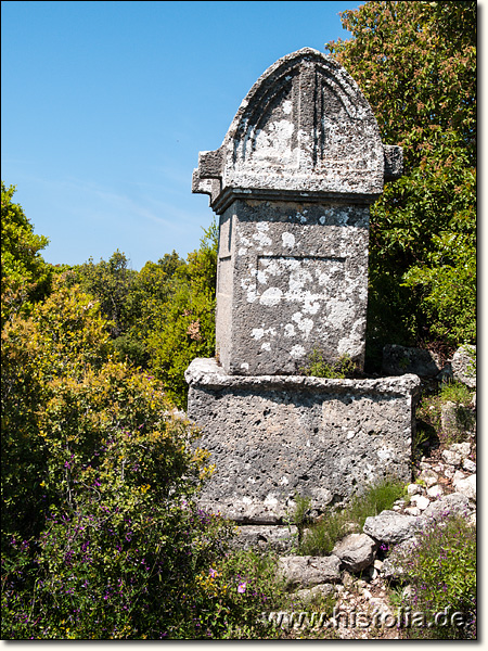 Phellos in Lykien - Sarkophag in der Süd-Nekropole von Phellos