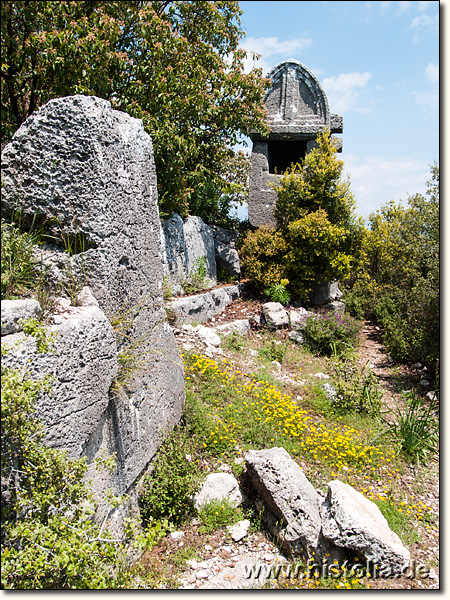 Phellos in Lykien - Sarkophag in der Süd-Nekropole von Phellos