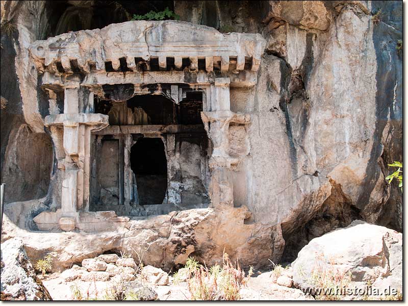 Pinara in Lykien - Königsgrab am Fuss der unteren Akropolis