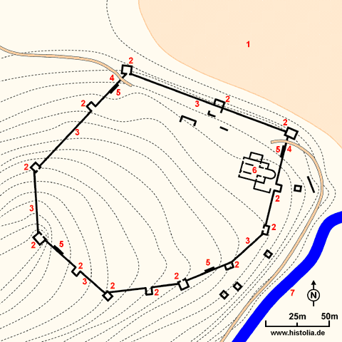 Gebietskarte von Pydnai in Lykien