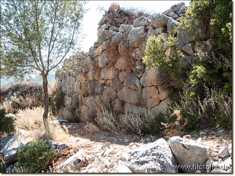 Sidyma in Lykien - Stadtmauer am Akropolisberg