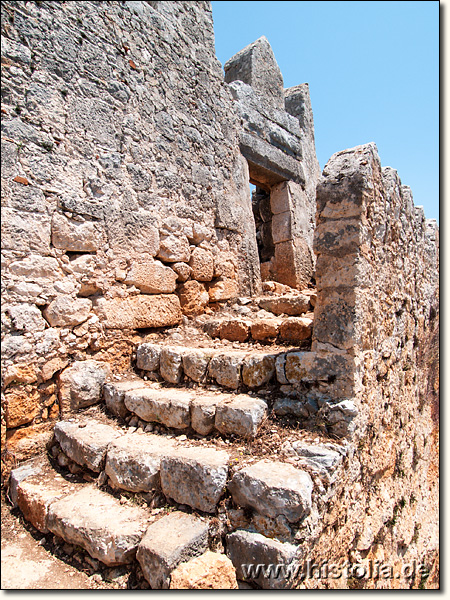 Simena in Lykien - Eingang zur byzantinischen Festung