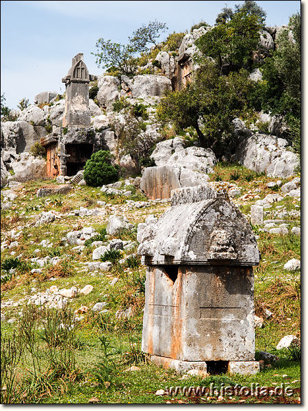 Sura in Lykien - Grabmal und Sarkophag