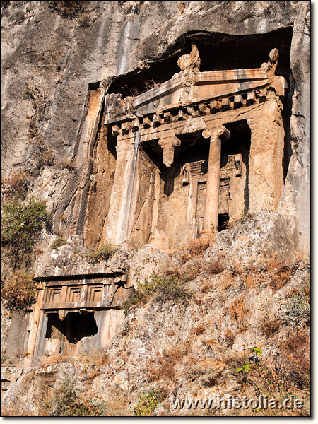 Telmessos in Lykien - Tempelgrab oberhalb von Telmessos