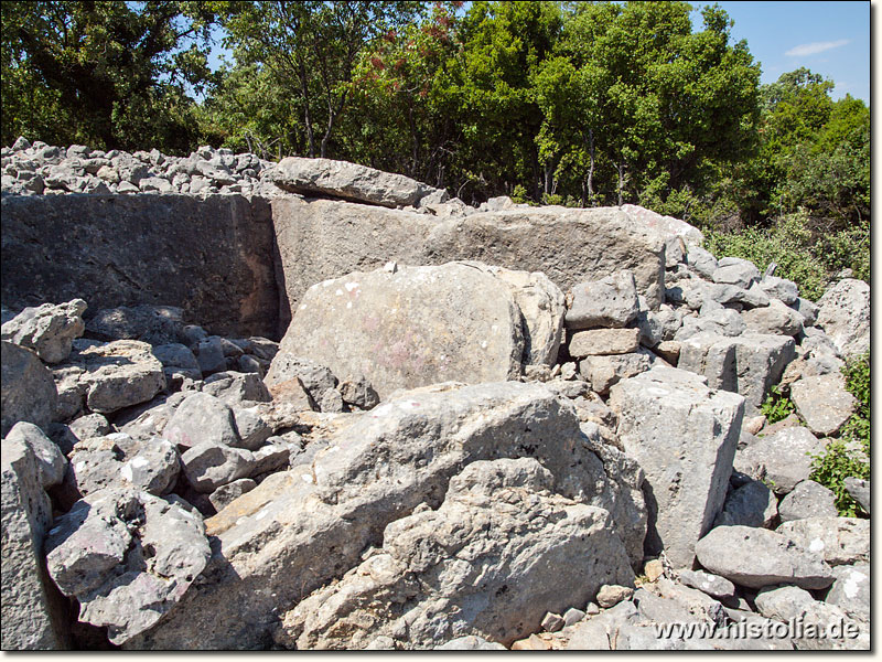 Tüse in Lykien - Grabkammer aus klassischer Zeit am Ostende des Siedlungshügels