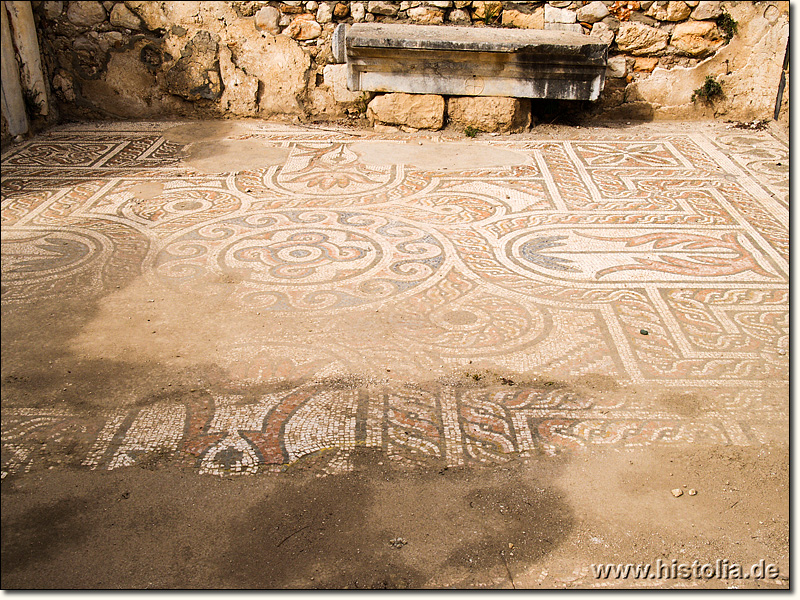 Xanthos in Lykien - Bodenmosaiken in der großen Basilika von Xanthos