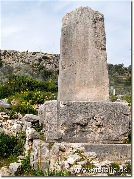 Xanthos in Lykien - Inschriftenpfeiler