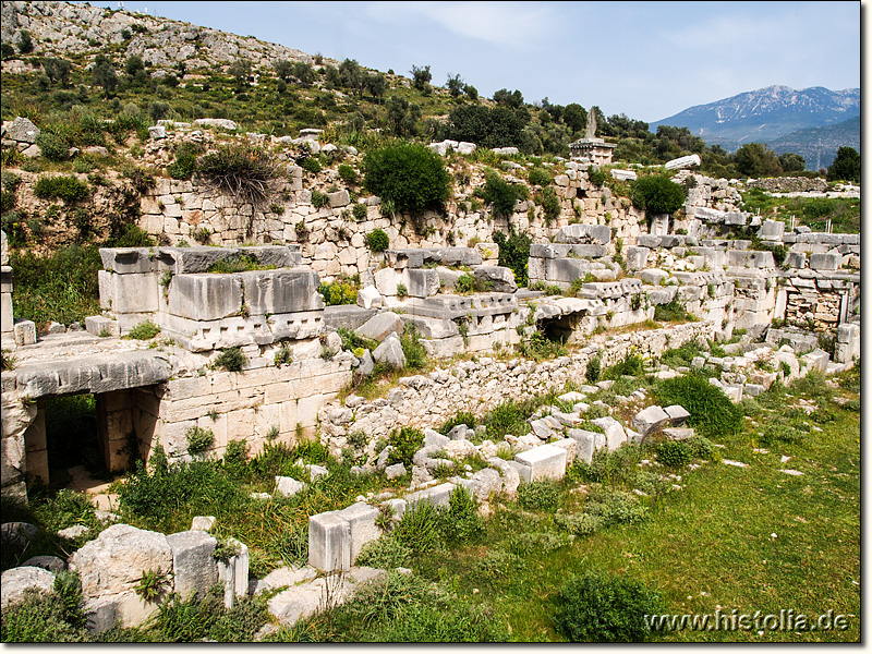 Xanthos in Lykien - Reste des Bühnenhauses des Theaters