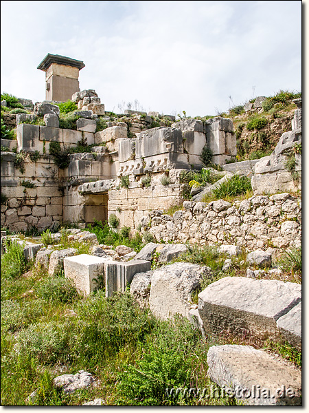 Xanthos in Lykien - Reste des Bühnenhauses des Theaters