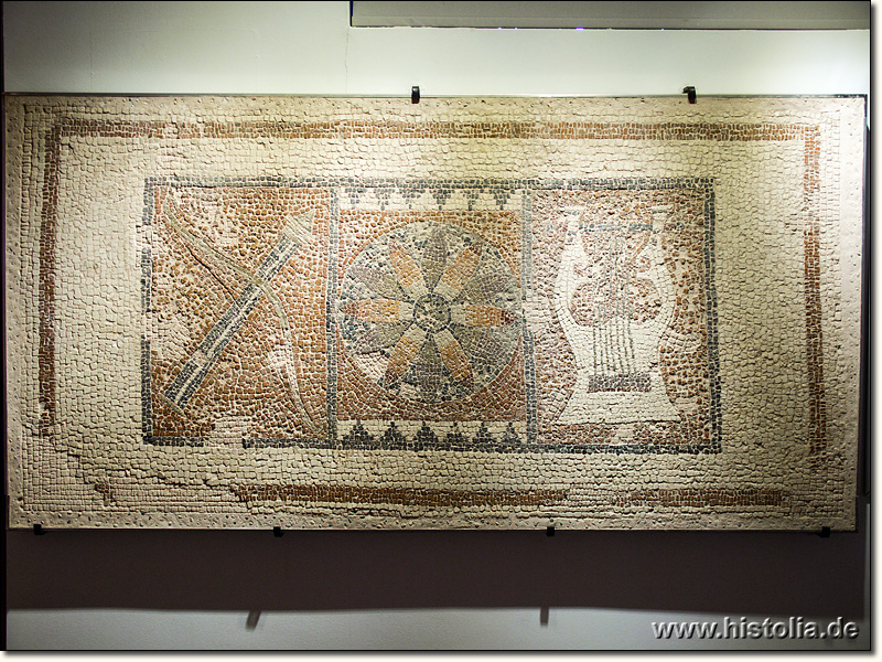 Museum von Fethiye - Original des Mosaiks im Apollon-Tempel von Letoon