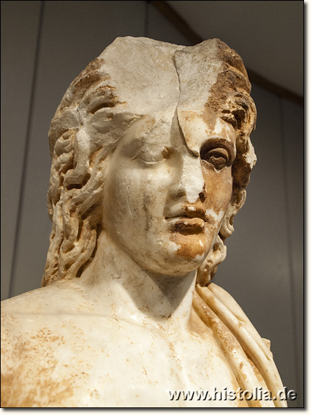 Museum von Isparta - Kopf der Statue des Fluß-Gottes Eurymedon aus dem Eurymedon-Heiligtum bei Aksu