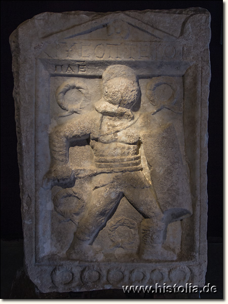 Museum von Mugla - Grabstele eines Gladiators