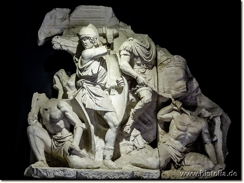 Museum von Selçuk - Relief-Platte des Partherdenkmals von Ephesos aus dem 2.Jh.n.Chr.