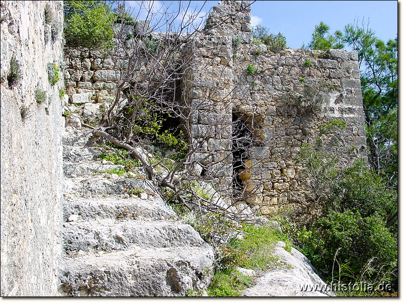 Alara-Kale in Pamphylien - Die obere Burg