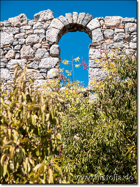 Hamaxia in Pamphylien - Fensterausschnitt eines Wohnhauses