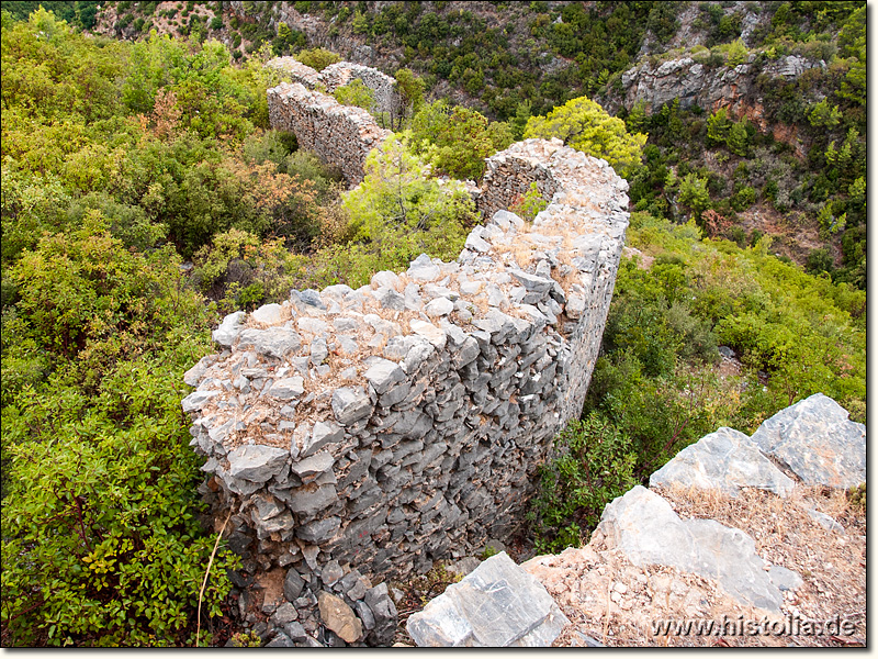 Kizilcasehir-Kalesi in Pamphylien - Befestigtes Burgtor auf der Nordseite der Festung 'Kizilcasehir-Kalesi'