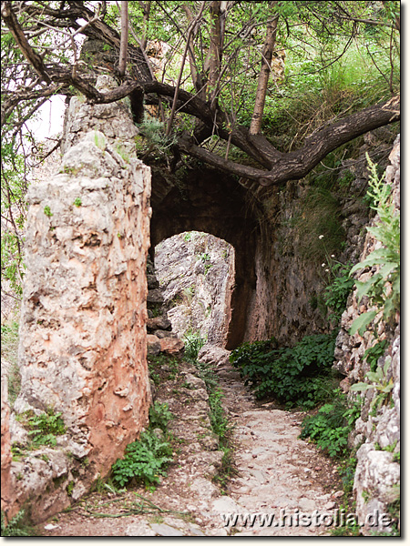 Korakesion in Pamphylien - Eingang zur Nordbastion