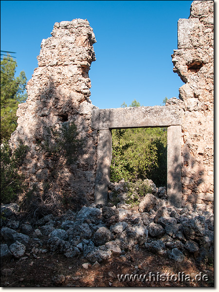 Lyrboton-Kome in Pamphylien - Vorhof und Eingangsbereich einer großen Basilika