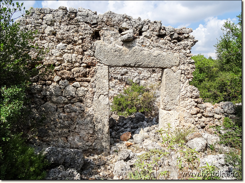 Lyrboton-Kome in Pamphylien - Eingangstür eines byzantinischen Gebäudes im Stadtzentrum