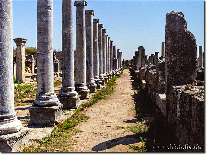 Perge in Pamphylien - Kolonnaden / Agora