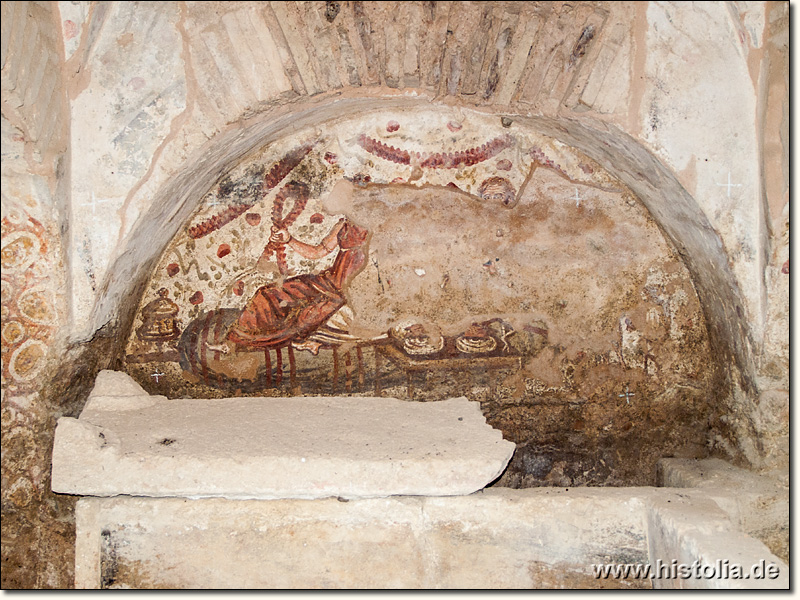 Perge in Pamphylien - Grabanlagen mit Wandmalerei der großen Nord-West-Nekropole von Perge