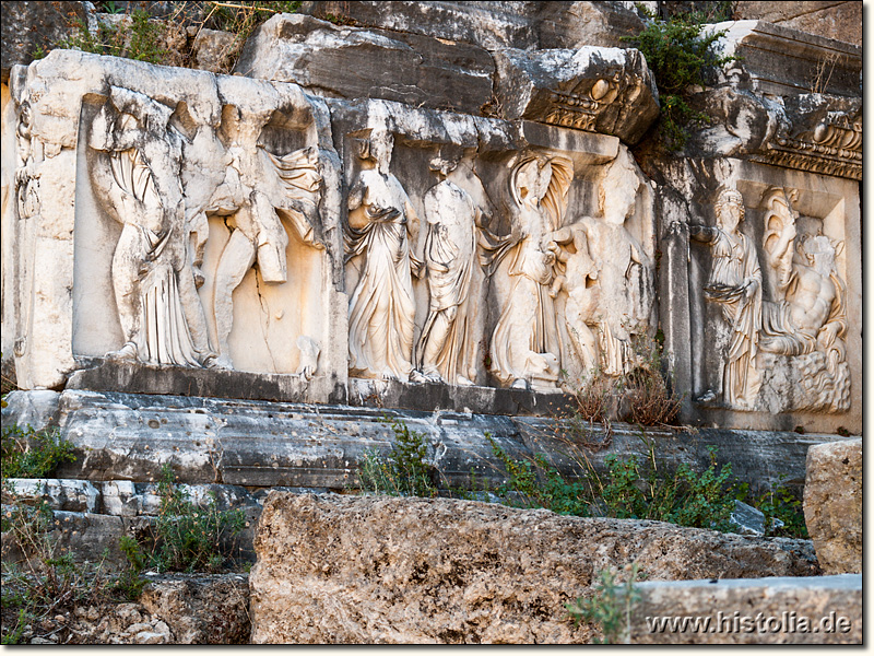 Perge in Pamphylien - Relief im Bühnenhaus