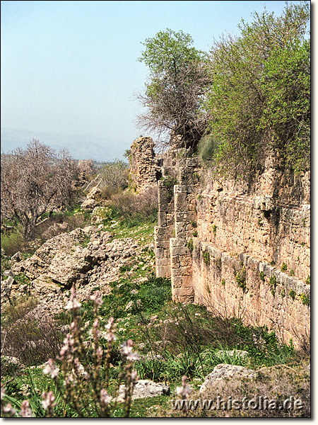 Sillyon im Pamphylien - untere Stadtmauer