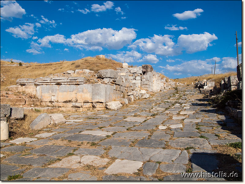 Antiochia in Pisidien - Decumanus-Maximus-Straße; Ein Hauptstraße im Stadtgebiet von Antiochia