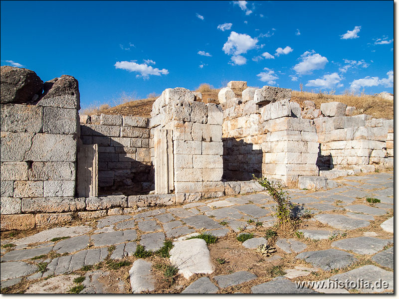 Antiochia in Pisidien - Ladengeschäfte an der Decumanus-Maximus-Straße, einer Hauptstraße von Antiochia