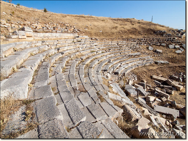 Antiochia in Pisidien - Sitzstufen im kleinen Theater von Antiochia