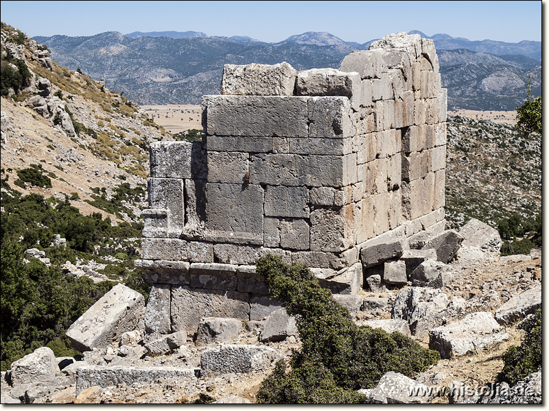 Ariassos in Pisidien - Gebäudereste der Bäder von Ariassos