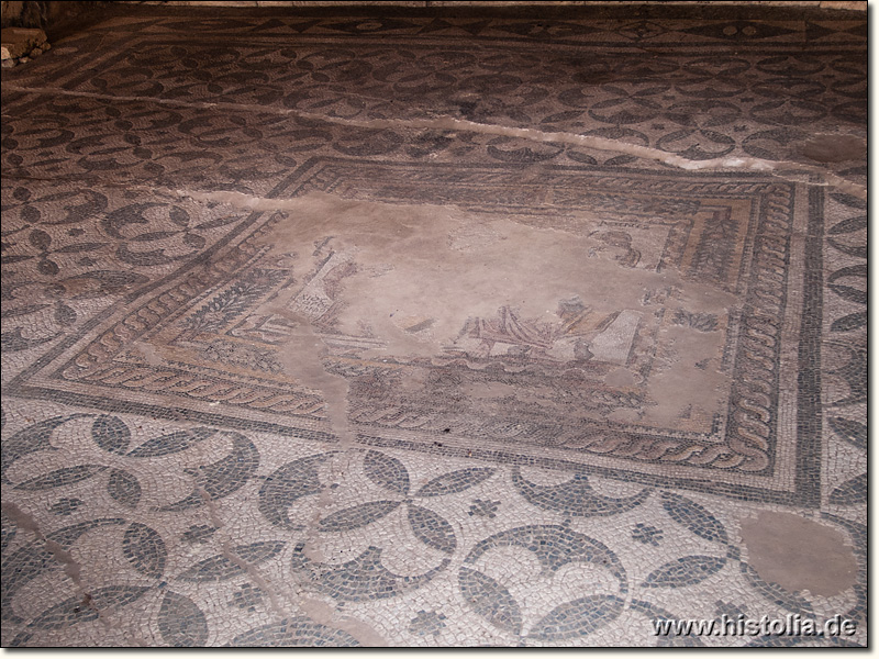 Sagalassos in Pisidien - Mosaik der Neon-Bibliothek nördlich zwischen Agora und Theater