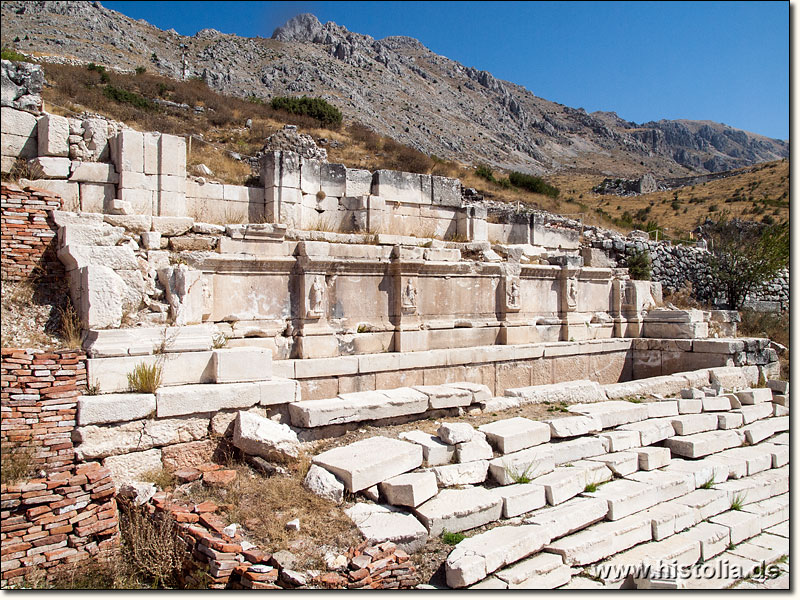 Sagalassos in Pisidien - Römisches Hadrian-Nymphäum an der Nordseite der unteren Agora neben den Bädern