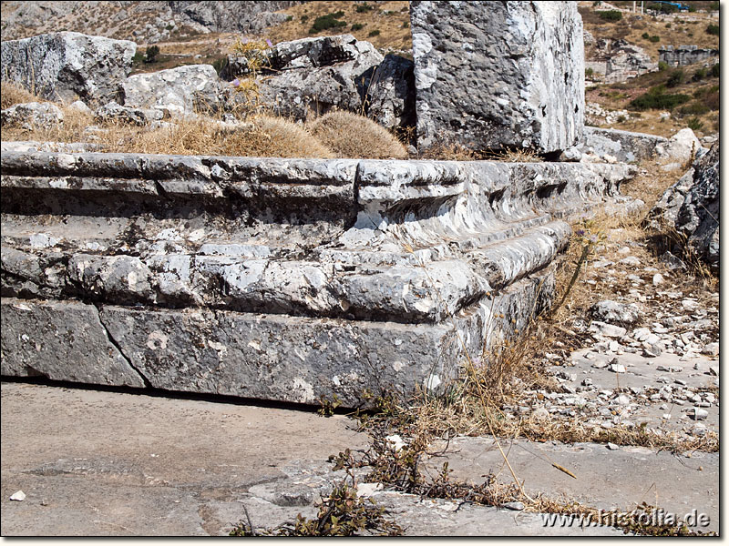 Sagalassos in Pisidien - Fundamente des Tempels für Kaiser Antonius Pius