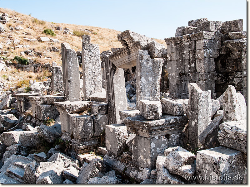 Sagalassos in Pisidien - Reste des Bühnenhauses des Theaters