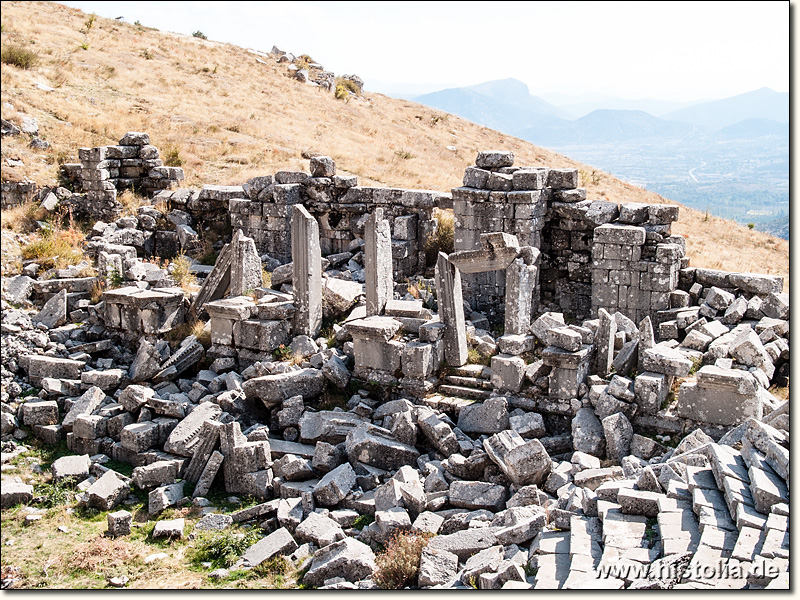 Sagalassos in Pisidien - Reste des Bühnenhauses des Theaters