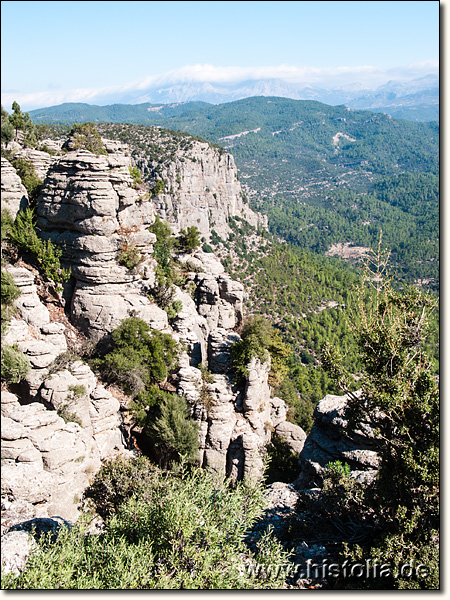 Selge in Pisidien - Schluchtenlandschaft um Selge